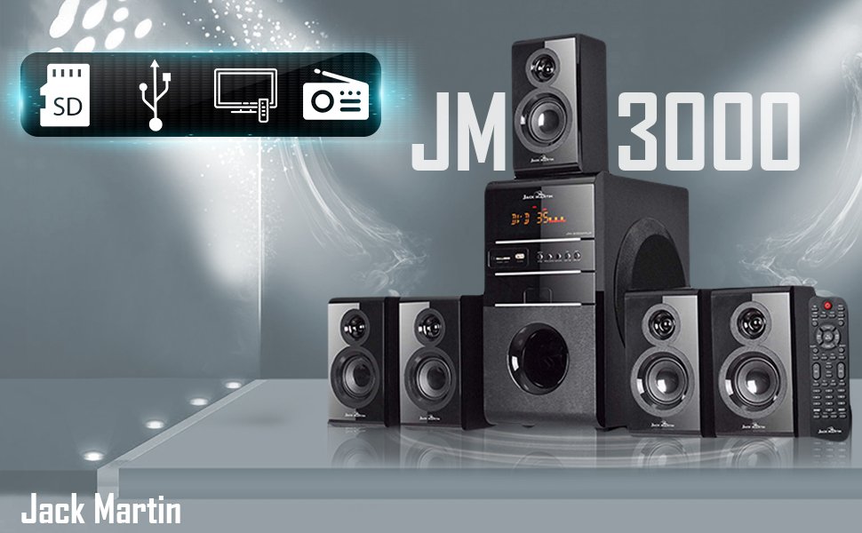 Jack Martin Home Theatre 5.1 with Bluetooth