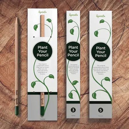 Sprout Plantable High Quality Ecofriendly Water Soluble Pencil